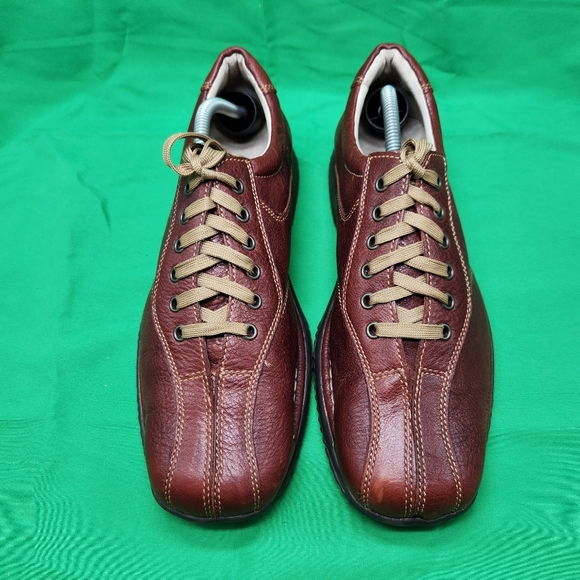 Geox Mens Size 43 US 10 Brown Lace Up Everyday Casual Stylish Comfort Shoes - Picture 2 of 14